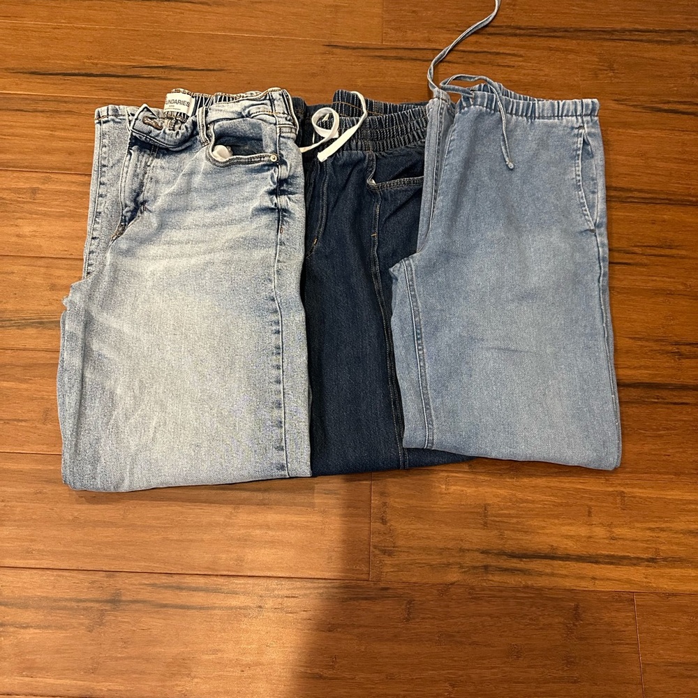 Jeans Bundle of 3 pairs all wide-leg Size Medium
